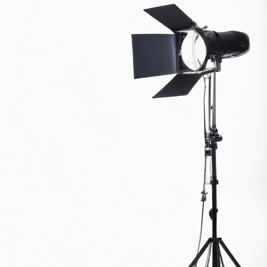 Estudio fotográfico minimalista con luz suave, fondo blanco y equipo profesional en Santiago de Chile