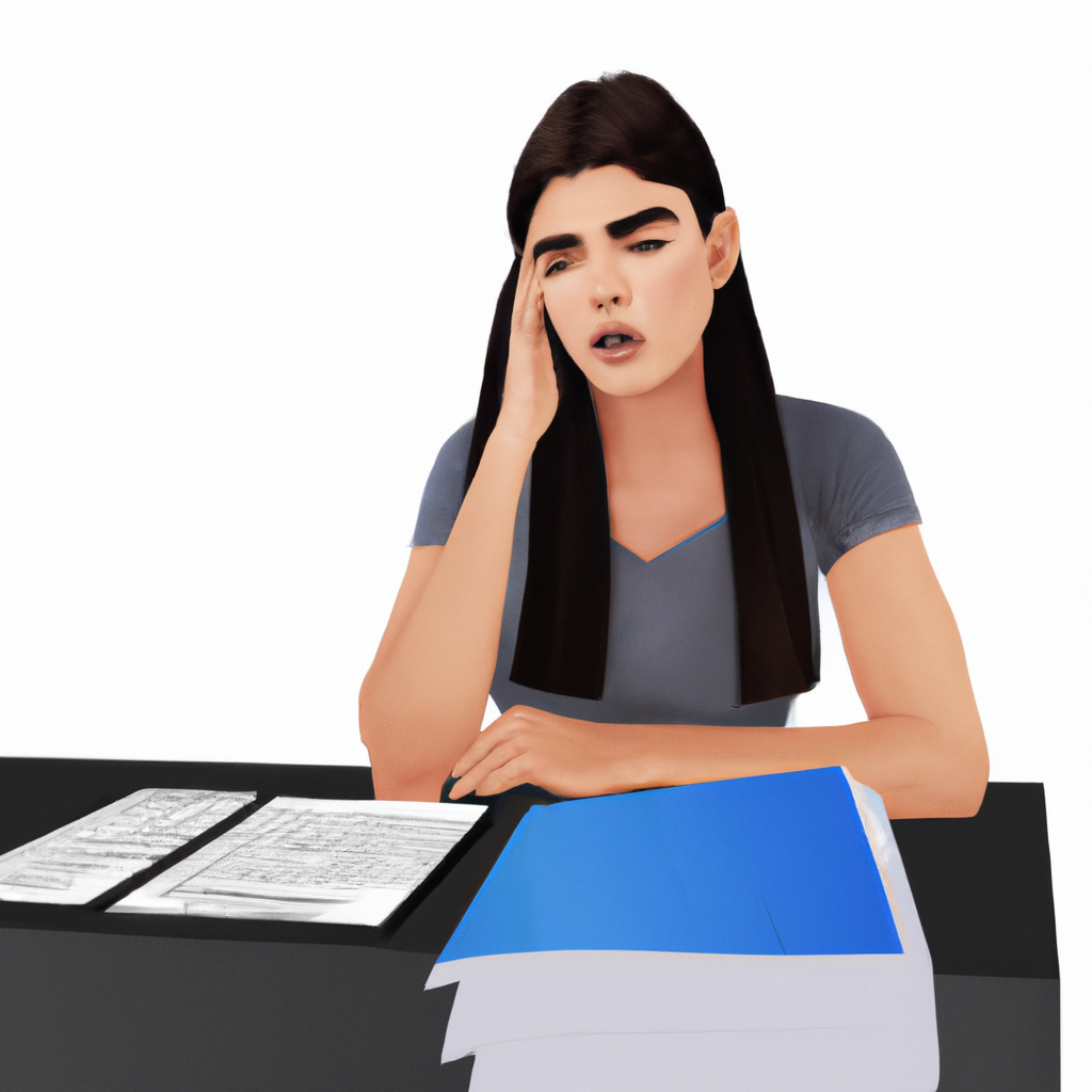 Retrato de Camila, productora, en escritorio minimalista